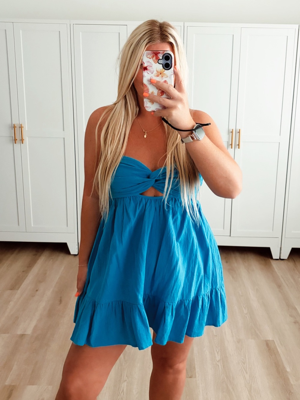 🆕 NWT Bright Teal Blue Summer Sundress